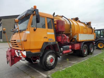 Selbstfahrende Arbeitsmaschine (Kanalspül- und Saugwagen) "Steyr 32S32/P38/6 x 6", - Motorová vozidla a technika