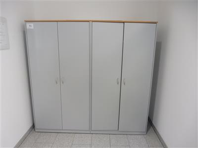 2x Garderobenschrank, - Büromöbel