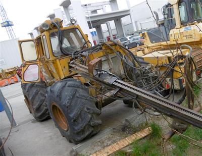 Bohrlafette "Caterpillar CAT 518", - Fahrzeuge, Baumaschinen und Forsttechnik