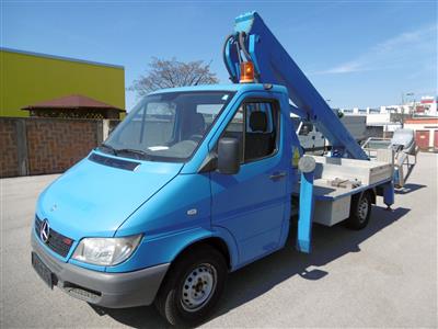 LKW "Mercedes Benz Sprinter 311 CDI" mit Hubarbeitsbühne "Palfinger TA 22", - Cars, construction- and forestry machinery