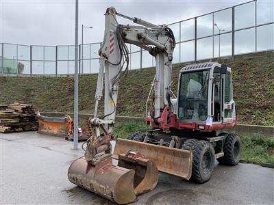 Radbagger "Takeuchi TB 175W" mit 3-teiligem Arm, Planierschild, Räumlöffel 145 cm und Tieflöffel 85 cm, - Motorová vozidla a technika