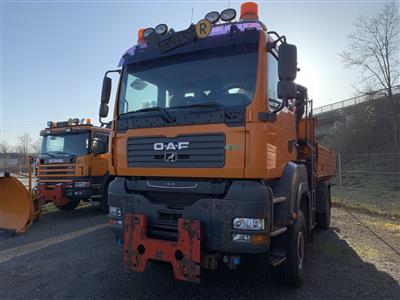 LKW "ÖAF TGA 18.350 4 x 4" Dreiseitenkipper mit Mittelkran "Palfinger PK9501", - Fahrzeuge und Technik Land NÖ