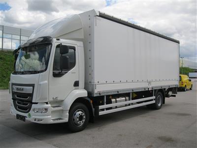 LKW "DAF LF260FA Daycab Astronic mit Planenaufbau und Ladeboardwand Euro6-D", - Fahrzeuge und Technik