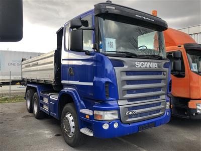 LKW "Scania G 400 CB6XHHZ (Euro5)" mit 3-Seitenkipper "Schwarzmüller", - Macchine e apparecchi tecnici