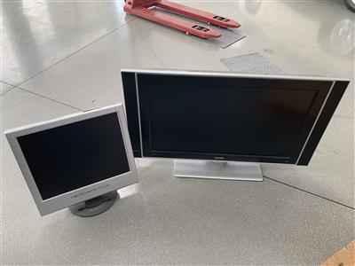 Fernseher "Philips S LC4 31EAA" und Monitor "TFT-LCD 19 Zoll", - Macchine e apparecchi tecnici