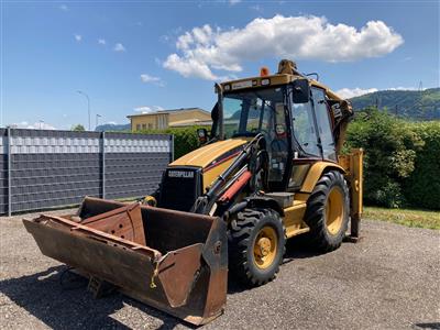 Selbstfahrende Arbeitsmaschine (Baggerlader) "Caterpillar 428C", - Fahrzeuge und Technik