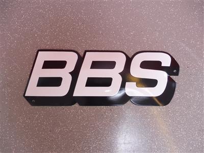 Werbeschild "BBS", - Cars and vehicles