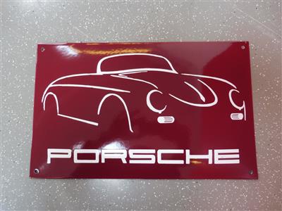 Werbeschild "Porsche 356", - Cars and vehicles