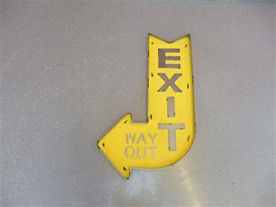Blechschild "Exit", - Macchine e apparecchi tecnici
