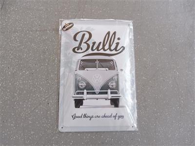 Werbeschild "VW Bulli", - Motorová vozidla a technika