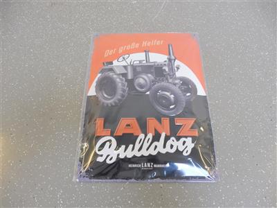 Werbeschild "Lanz Bulldog", - Motorová vozidla a technika
