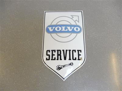 Werbeschild "Volvo Service", - Fahrzeuge und Technik