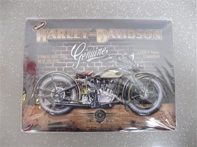 Werbeschild "Harley Davidson Genuine", - Macchine e apparecchi tecnici