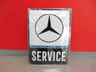 Werbeschild "Mercedes-Benz Service", - Motorová vozidla a technika