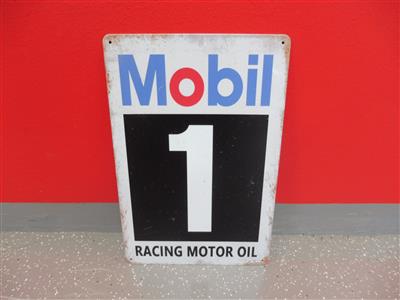Werbeschild "Mobil1 Racing Motor Oil", - Motorová vozidla a technika