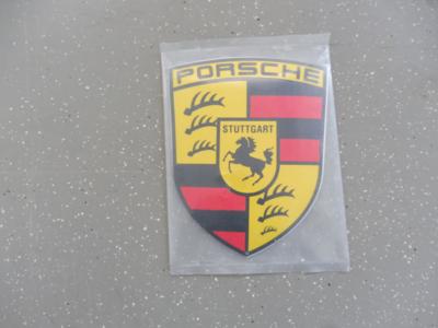 Werbeschild/Emblem "Porsche", - Motorová vozidla a technika