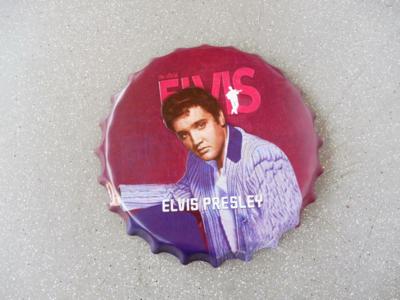 Kronkorken-Blechschild "Elvis Presley", - Cars and vehicles