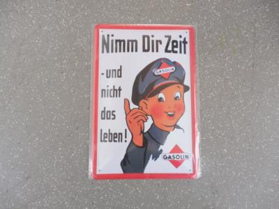 Metallschild "Nimm dir Zeit und nicht das Leben", - Cars and vehicles