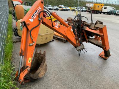 Anbau-Bagger mit 3-Punktaufnahme "Hydrac 290", - Fahrzeuge und Technik