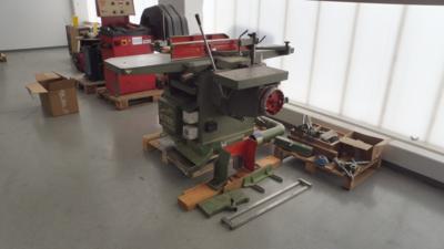 Kombimaschine (Holzbearbeitungsmaschine) "Linvincibile 2000D", - Gerätschaften ASFINAG