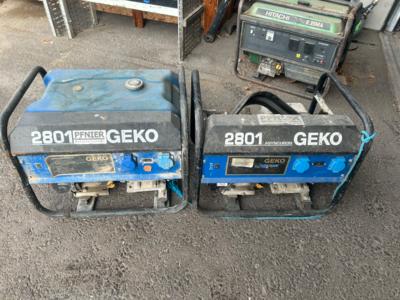 2 Stromerzeuger "Geko 2801", - Fahrzeuge und Technik