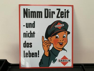 Metallschild "Nimm dir Zeitund nicht das Leben!", - Motorová vozidla a technika