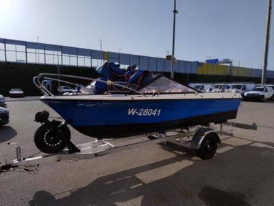 Motorboot "Draco AS 1700TL" auf Anhänger "Reggiana RRB15A", - Fahrzeuge und Technik