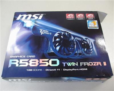 Grafikkarte "MSI R5850 Twin Frozr II", - Postal Service - Special auction