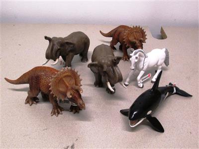 6 Tierfiguren "Schleich", - Fundgegenstände der Österreichischen Post