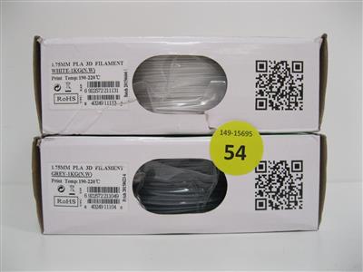 2 Rollen 3D-Filament "Esun", - Special auction