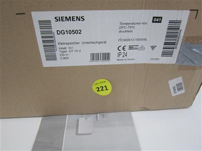 Kleinspeicher Untertischgerät "Siemens DG10502", - Special auction
