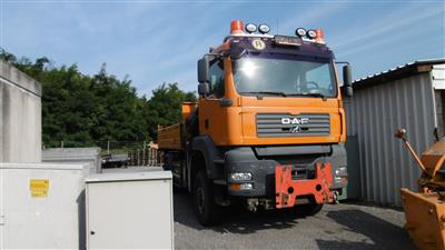 LKW "ÖAF TGA 18.310 Kipper 4 x 4 BL" mit Ladekran "Hiab 085D" und HD-Anlage, - Fahrzeuge und Technik