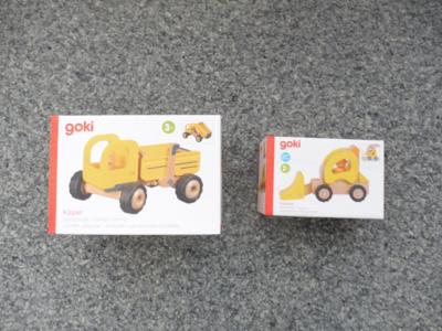 Holz-Spielzeugautos "Goki", - Giocattoli e libri