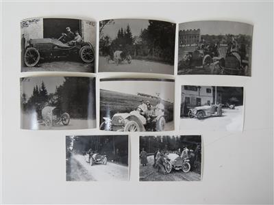 8 Fotografien "Rennsport von 1905 bis 1925" - Automobilia