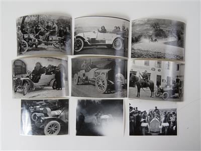 9 Fotografien "Rennsport von 1905 bis 1925" - Automobilia