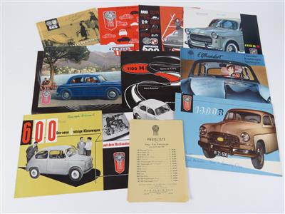 Konvolut "Steyr Fiat" Prospekte der 50er Jahre - Automobilia