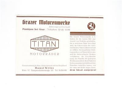 Titan "Motorräder" - Automobilia