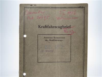 Austro Daimler "Typenschein" - Automobilia