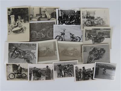 Konvolut "Motorradfotos" - Historická motorová vozidla