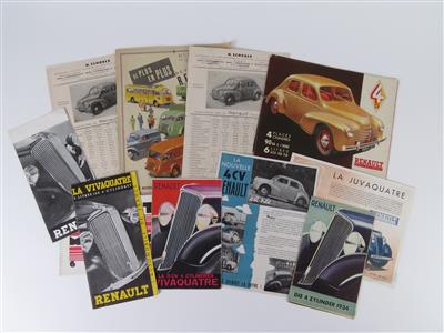 Renault Konvolut - Klassische Fahrzeuge und Automobilia