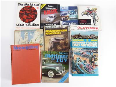 Konvolut Bücher - Klassische Fahrzeuge und Automobilia