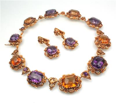Historisches Damenschmuckset - Osterauktion (Teil 2) - Juwelen,<br />Schmuck, Armband und<br />Taschenuhren