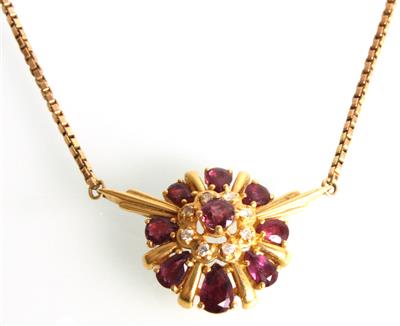 Brillant Rubin Collier - Jewellery