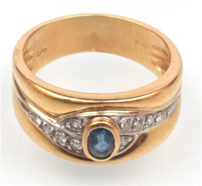 Saphir-Brillant Ring - Klenoty