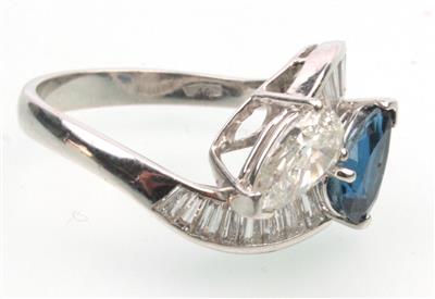 Diamant Saphir Ring - Jewellery