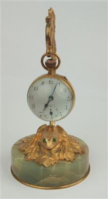 Kugeluhr mit Tischhalterung - Osterauktion Teil 2 - Schmuck um 1900 und Uhren