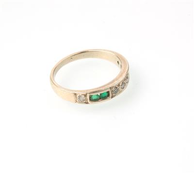 Brillant Smaragd Ring - Gioielli