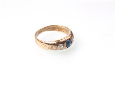 Saphir-Diamant Ring - Klenoty