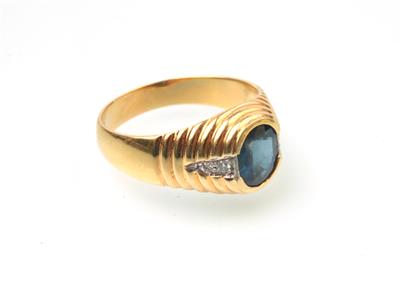 Brillant-Saphir-Ring - Schmuck und Uhren Onlineauktion