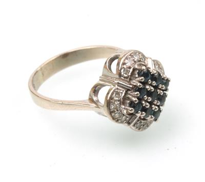 Diamant-Saphir Ring - Klenoty